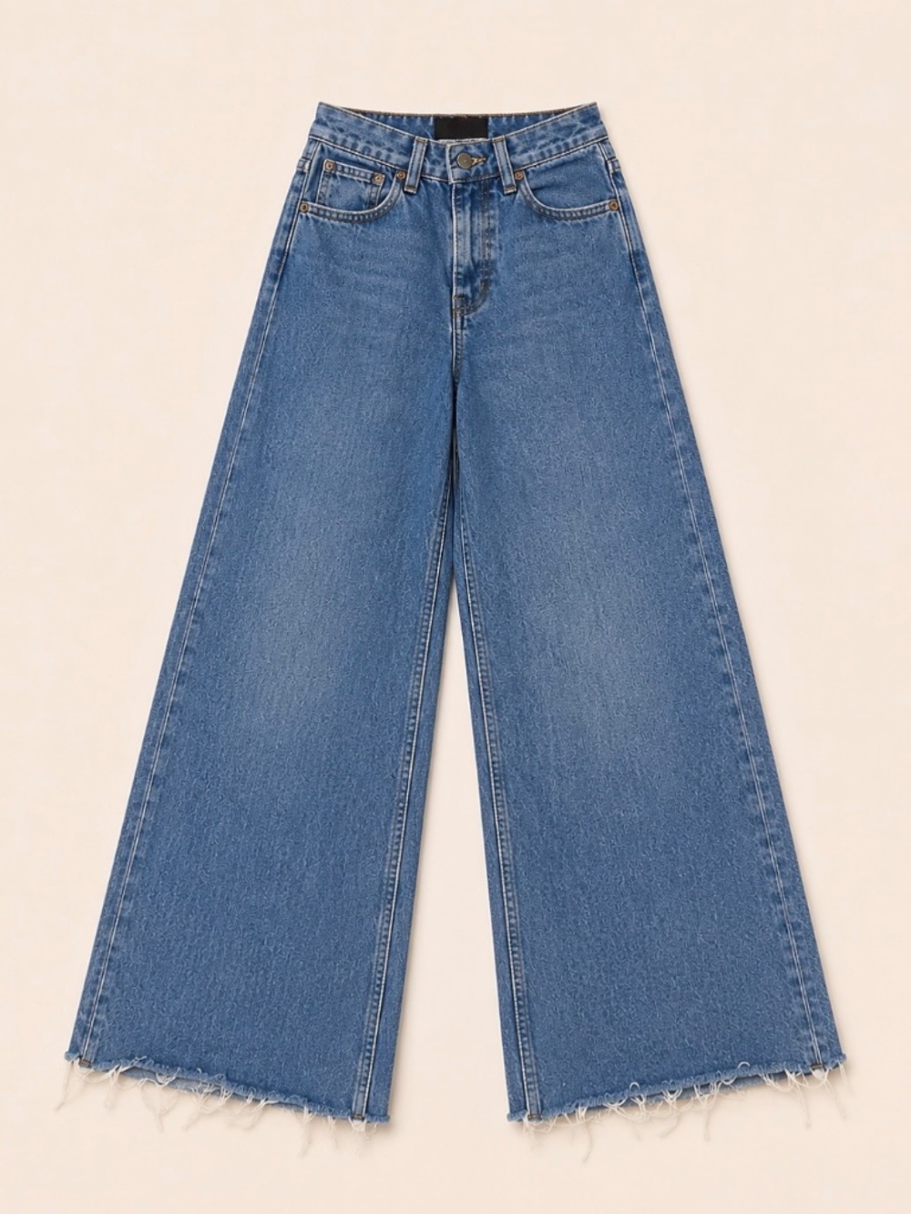 Ragged High-Rise Wide Leg Jeans Size 24